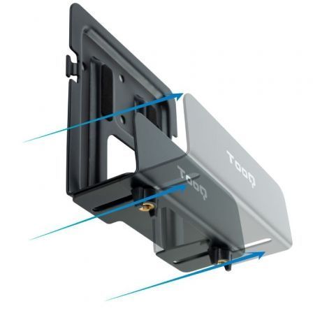 Tooq TQMPM4776 Soporte Universal de Pared para Router, MiniPC y Multimedia, Negro Tooq TQMPM4776 Soporte Universal de Pared para Router, MiniPC y Multimedia, Negro